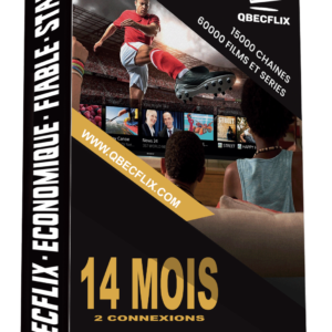 Abonnement QbecFlix 14 Mois - 2 Connexions